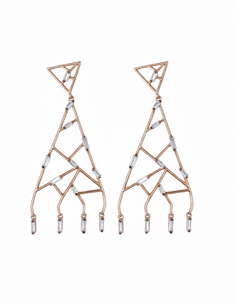 گوشواره نقره باگتی E417