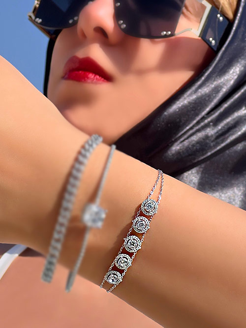 دستبند نقره زنانه